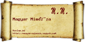 Magyar Mimóza névjegykártya